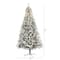 8ft. Pre-Lit Flocked Rock Springs Spruce Artificial Christmas Tree with Clear LED Lights